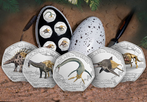 Dinosaur BU Colour 50p Set