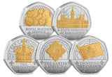 King Charles III Inaugural Year Silver 50p Set
