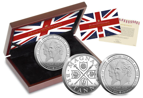 King Charles III & Queen Camilla Coronation Silver 5oz Commemorative