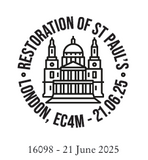 The St Paul’s Cathedral 50p Coin and Historic Stamp Cover