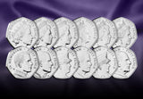 Platinum Couple Through the Decades 50p Set