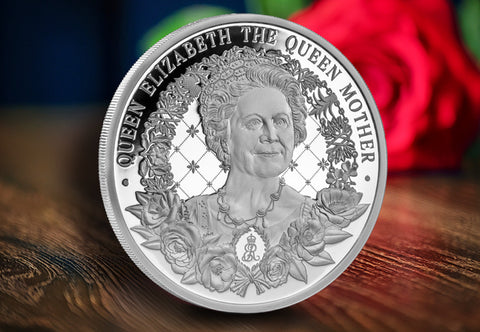 Queen Mother 125th Silver Proof £5 Coin