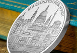 Sir Christopher Wren Proof £5 Coin