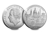 Sir Christopher Wren Proof £5 Coin