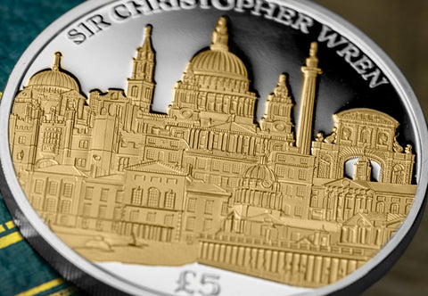 Sir Christopher Wren Silver Proof £5