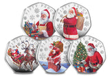 Father Christmas Silver Proof 50p Set