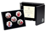 Father Christmas Silver Proof 50p Set