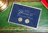 The British Pound Coin Historic Frame
