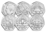 British Isles Complete Coronation 50p Collection