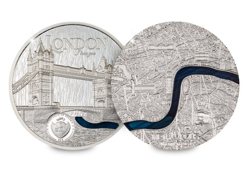 The 2023 London Tiffany Art 3oz Silver Coin