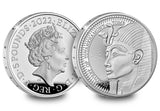 UK 2022 Tutankhamun Silver Proof £5 Coin