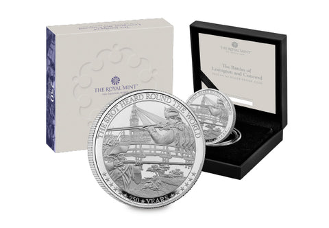 The UK 2025 American War of Independence Silver 1oz Coin