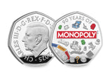 UK 2025 Monopoly Silver Proof 50p
