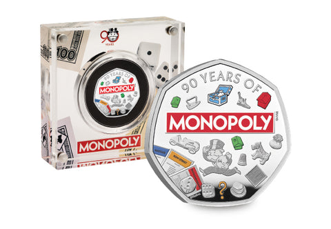 UK 2025 Monopoly Silver Proof 50p