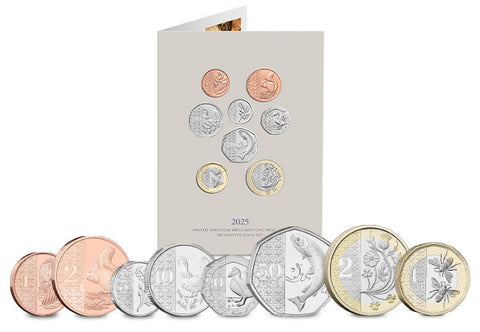 The Official 2025 United Kingdom Brilliant Uncirculated Coinage Set