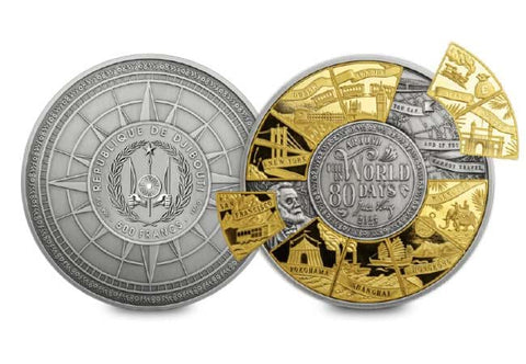 The 2023 Around the World in 80 Days Silver Coin