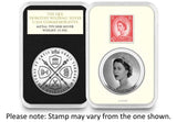 The QEII 'Wilding' Silver Commemorative & Stamp Pair