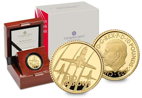 UK 2025 Red Arrows 1/10oz Gold Proof Coin
