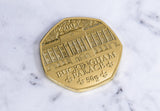 The Buckingham Palace Fifty Pence Coin