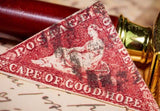 Cape of Good Hope Triangular 1d Red Stamp