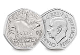 2024 Dinosaur Trio UK Iconic Specimens CERTIFIED BU 50p Set