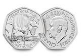 2024 Dinosaur Trio UK Iconic Specimens CERTIFIED BU 50p Set
