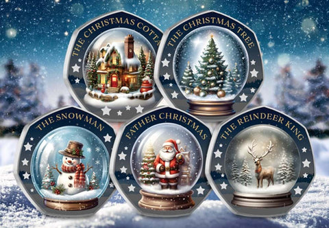 The Christmas Snow Globes Commemorative Set