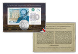Winston Churchill 150th £5 Coin and Note Pair