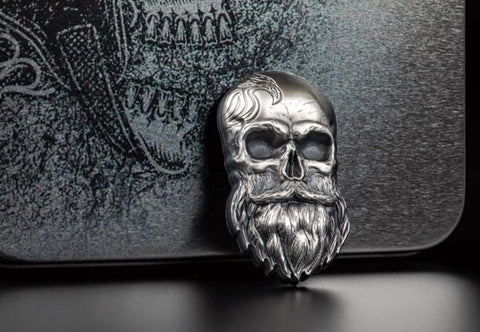 Palau 2019 Biker Skull 1oz Silver Coin