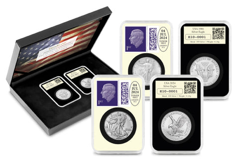 USA Silver 1oz Eagle Pair DateStamp™ Issue