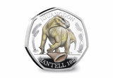 UK 2020 Iguanodon Coloured Silver Proof 50p
