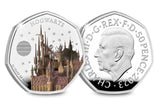 UK 2023 Hogwarts School 50p Silver Proof Coin