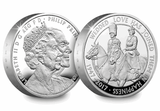 UK 2017 Platinum Wedding Silver Piedfort £5