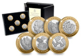 Traditional Pub Games Silver £2 Set