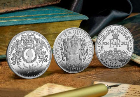 Queen Elizabeth II Memoriam Silver Proof £5 Set