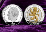 Lion of England Silver Proof £5 Coin