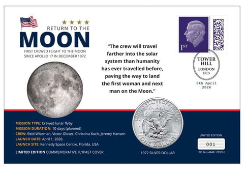 Return to the Moon Historic US Coin Cover