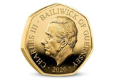 St George 24 Carat Gold-Plated 50p