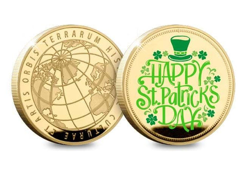 St Patrick's Day Gold-Plated Commemorative