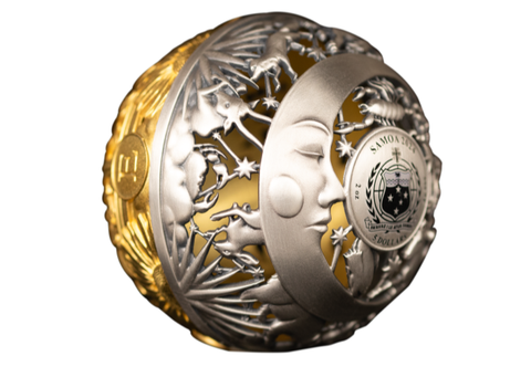 The Spherical Sun and Moon 2oz Silver Coin