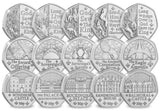 British Isles Complete Coronation 50p Collection