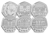 The Royal Residences BU 50p Set