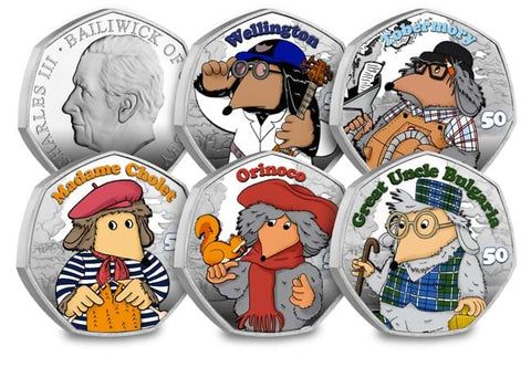 The Wombles Silver Proof 50p Set