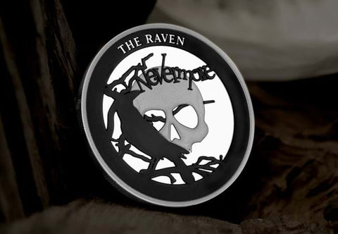 'Spooky Stories' Raven Black Rhodium 2oz Silver Coin