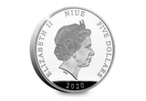 'Spooky Stories' Raven Black Rhodium 2oz Silver Coin