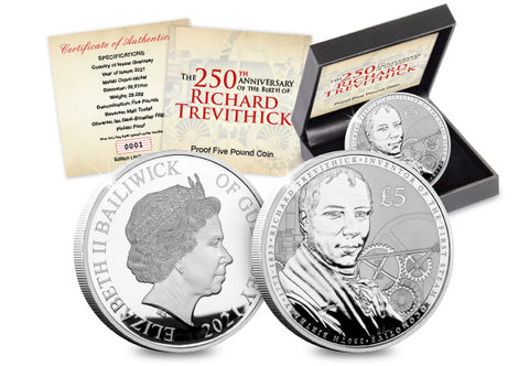 The Richard Trevithick Proof £5