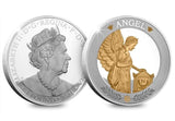 East India Company 2021 Napoleon Lucky Angel 1oz Silver Proof Gold-plated Coin