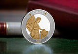 East India Company 2021 Napoleon Lucky Angel 1oz Silver Proof Gold-plated Coin