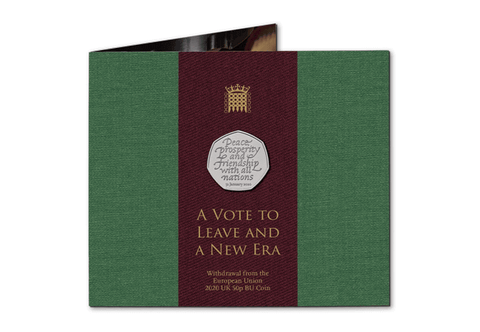 The Brexit 50p - Own the UK 2020 Withdrawal from the EU 50p BU Pack - The Westminster Collection International