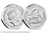 2021 UK Plesiosaurus CERTIFIED BU 50p